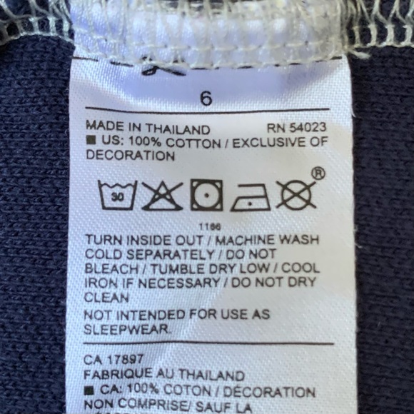 Janie and Jack Colorblock Pique Polo (Navy/Grey) Size 6 - Picture 5 of 5